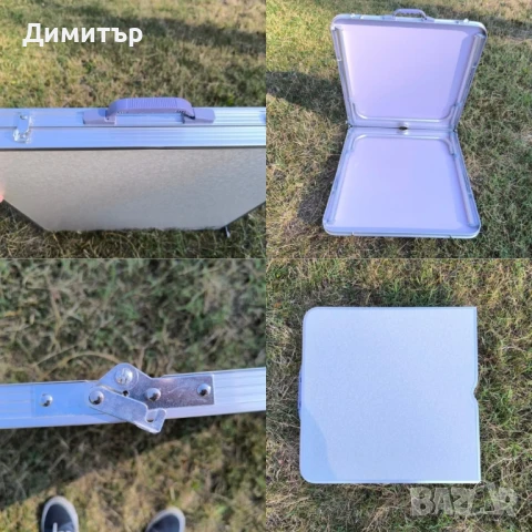 Маса алуминиева сгъваема НОВА, снимка 2 - Маси - 51393425
