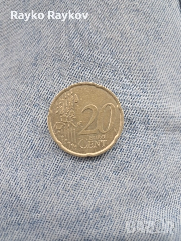 монета 20 цента 2001г., снимка 2 - Нумизматика и бонистика - 53426196