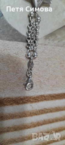 масивна сребърна гривна, снимка 2 - Гривни - 53489117