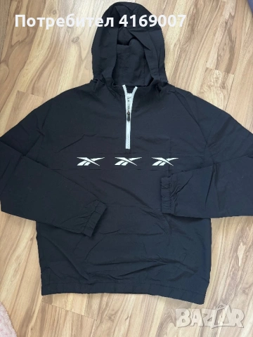 Reebok M размер суитшърт тип ветровка, снимка 2 - Спортни дрехи, екипи - 53808055