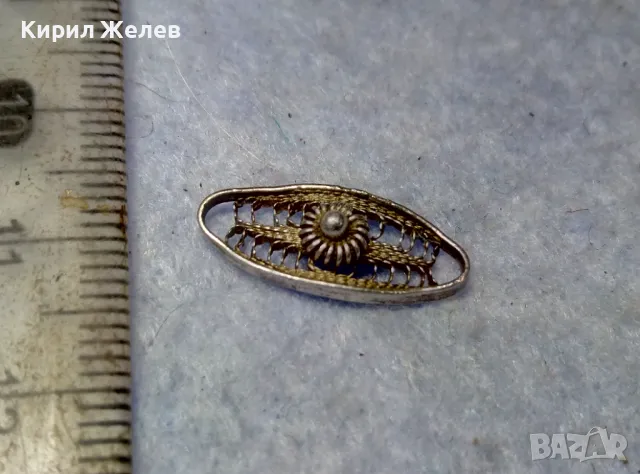 СТАРИННО ФИЛИГРАННО СРЕБЪРНО УКРАШЕНИЕ ВИСУЛКА СРЕБРО ВИСОКА ПРОБА ФИНА РЪЧНА ИЗРАБОТКА 48259, снимка 5 - Антикварни и старинни предмети - 49704312