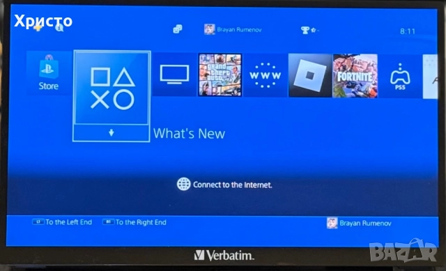 Конзола Sony Playstation 4 Slim (PS4), 500 GB + 2бр контролера , снимка 3 - PlayStation конзоли - 52703331