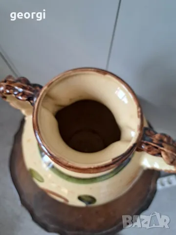 голяма немска керамична кана, ваза, снимка 5 - Вази - 49034065