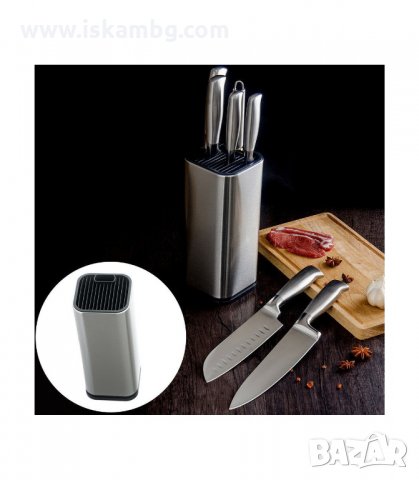 СТОЙКА ЗА КУХНЕНСКИ НОЖОВЕ С ОТДЕЛЕНИЕ ЗА НОЖИЦА - код 2566, снимка 4 - Други - 33931468