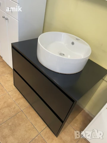 Шкаф за баня  долна част 80см."Black" , ПВЦ, снимка 3 - Шкафове - 50682917