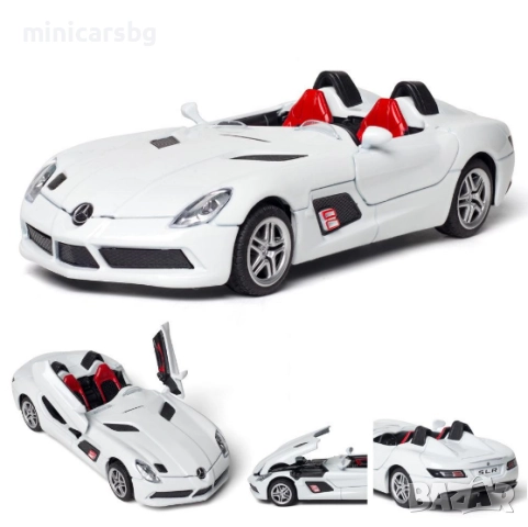 Метални коли: Mercedes-Benz SLR McLaren Stirling Moss, снимка 3 - Колекции - 50038509