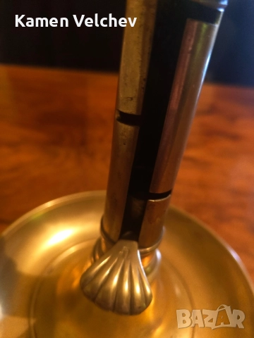 стар немски бронзово меден свещник..., снимка 2 - Колекции - 51518298