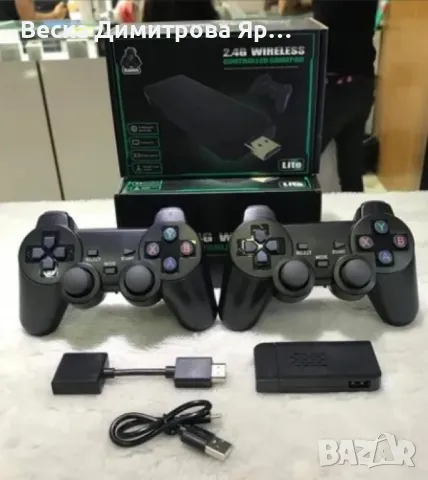 Комплект 4k видео игра (10 хиляди игри) ретро с два джойстика HDMI, снимка 2 - Друга електроника - 47827603