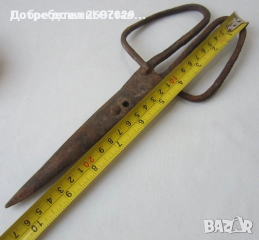 Стари ножици, ковано желязо - голяма кована ножица - 3 бр. различни, снимка 13 - Антикварни и старинни предмети - 28975048