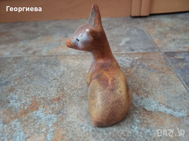 Малка керамична фигурка сърне, снимка 5 - Статуетки - 41835426