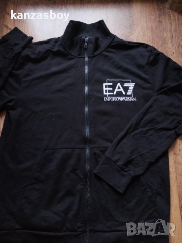 ea7 emporio armani - страхотно мъжко горнище ХЛ КАТО НОВО, снимка 5 - Спортни дрехи, екипи - 52458276