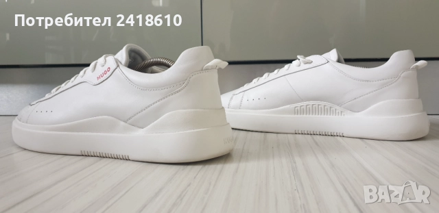 Hugo Boss HUGO Leather Mens Size 42/26 .5 - 27 см ОРИГИНАЛ! Мъжки кецове от естествена кожа!, снимка 9 - Кецове - 52343766