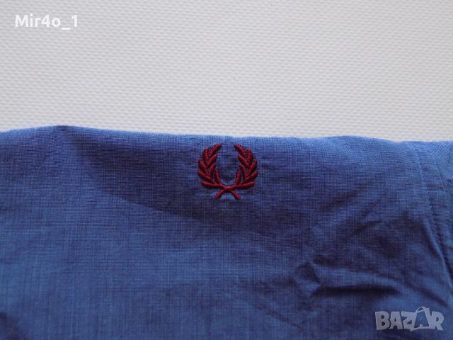 риза fred perry тениска блуза фанела потник яка оригинална мъжка S, снимка 3 - Ризи - 40551993