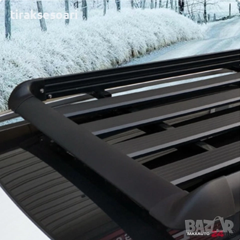 Черен Багажник за покрив 140 x 100 см – Практично решение за пътувания, снимка 3 - Аксесоари и консумативи - 52394548
