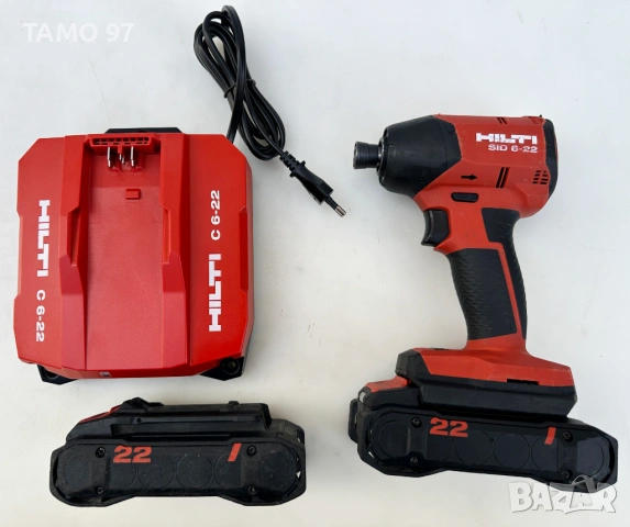 Hilti SiD 6-22 Nuron - Безчетков импакт 2х22V 4.0Ah перфектен!