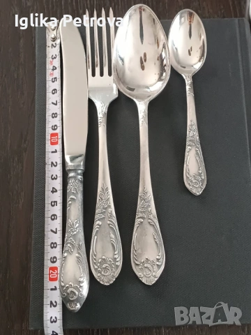 Нови,посребрени,руски прибори, снимка 14 - Антикварни и старинни предмети - 53023623