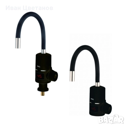 Нагревател за вода Rosberg за стена/за плот, с гъвкав силиконов маркуч, 3300W