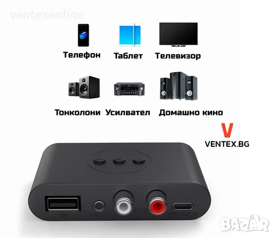 Bluetooth адаптер за усилвател, ресивър за безжично слушане на музика, снимка 5 - Ресийвъри, усилватели, смесителни пултове - 55739540