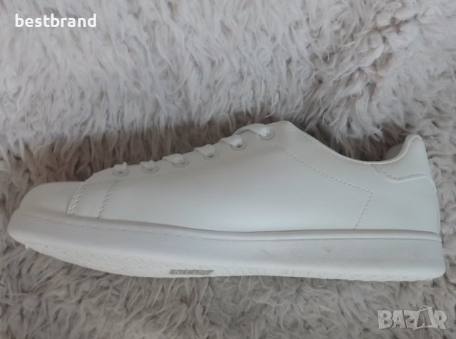 Кецове, бели, еко кожа, код 776/39, снимка 3 - Маратонки - 42689277