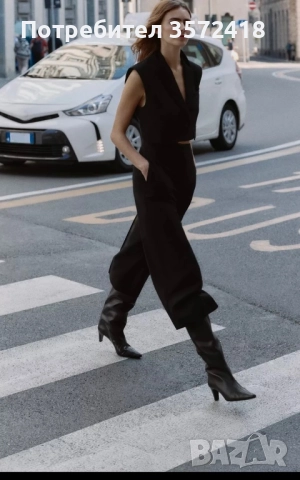 ZARA панталон със скъсена кройка, снимка 2 - Панталони - 52042768