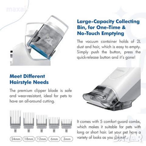 NEAKASA P2 Pro – Професионален комплект за подстригване на домашни любимци * Безплатна доставка, снимка 15 - Други - 41481673