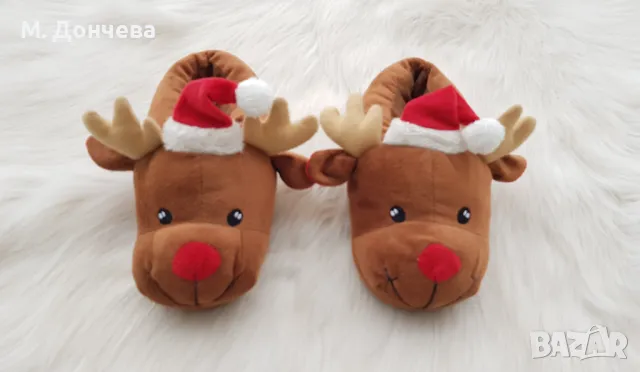 Коледна шапка Елен - универсален размер, снимка 12 - Шапки, шалове и ръкавици - 48376751