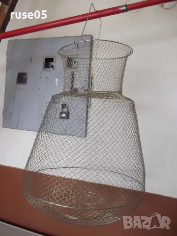 Живарник сгъваем метален рибарски нов - 1, снимка 4 - Екипировка - 50422152