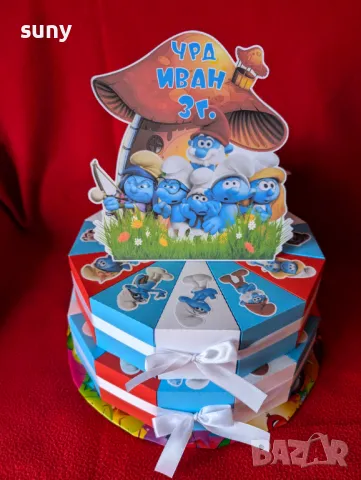 Картонена торта Стич, снимка 10 - Фигурки - 49326382