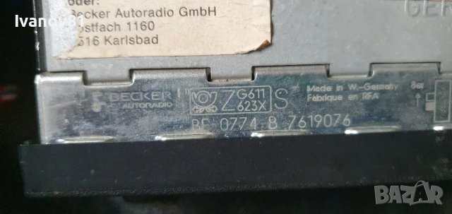 Оригинално радио за бмв е30 e31 e32 е34 e34 M5 Bmw E30 E34 E36 M3 Bavaria C Business  Becker  be0774, снимка 9 - Части - 49447000