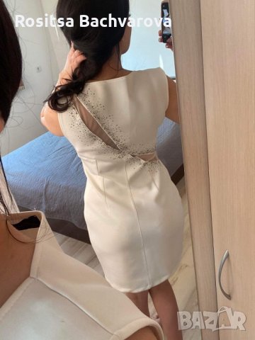 Бяла рокля, L размер, снимка 16 - Рокли - 28339973