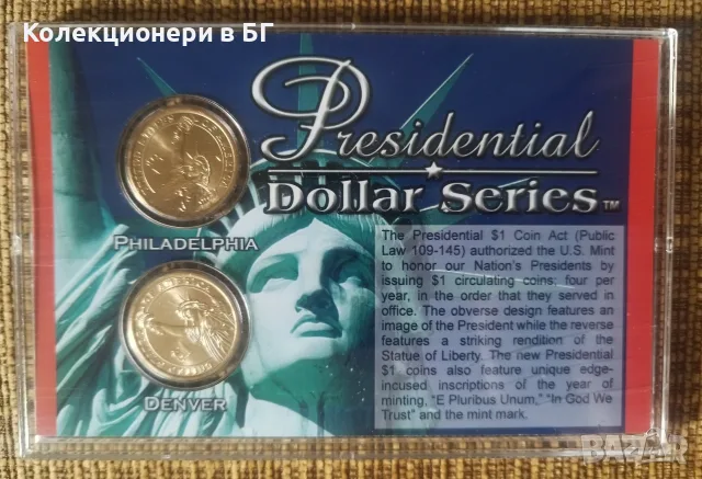 СЕТ „PRESIDENTIAL DOLLARS“ 2015 /виж описанието/, снимка 4 - Нумизматика и бонистика - 56048662