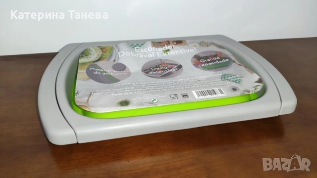 Сгъваема правоъгълна кошница за измиване и изцеждане на плодове и зеленчуци, снимка 18 - Други - 49238943