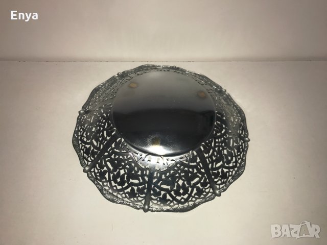 Метална фруктиера - Винтидж кошница за хляб или плодове , снимка 7 - Антикварни и старинни предмети - 34497801