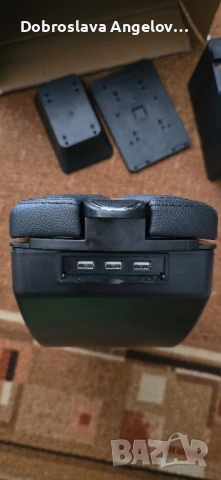Универсален подлакътник за кола с USB портове и пепелник , снимка 4 - Аксесоари и консумативи - 50673036