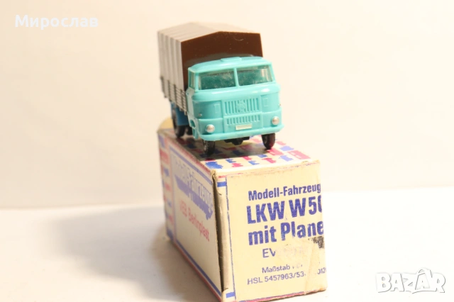 BERLINPLAST H0 1/87 IFA ИФА КАМИОН КОЛИЧКА МОДЕЛ, снимка 2 - Колекции - 53664854