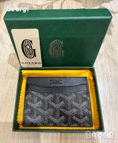 ПРОМОЦИЯ Goyard черен Cardholder Чисто Нов, снимка 2 - Портфейли, портмонета - 51245233