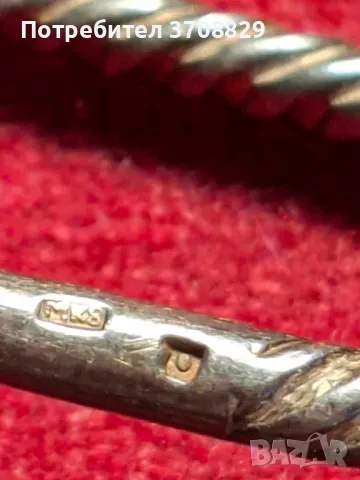 Сребърни чаени лъжици. маркирани , снимка 2 - Прибори за хранене, готвене и сервиране - 49998493