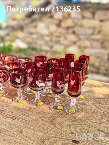 Кристални чаши Egermann , снимка 2 - Антикварни и старинни предмети - 55816541