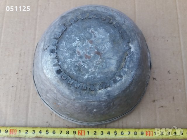 кована медна калайдисана възрожденска купа , снимка 9 - Антикварни и старинни предмети - 35907086