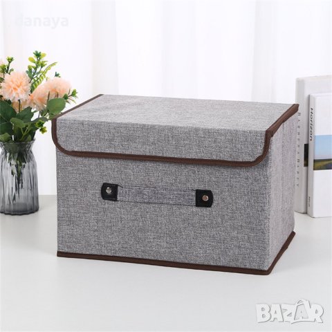 3751 Текстилна сгъваема кутия за съхранение, 3 размера, снимка 3 - Кутии за съхранение - 41041289