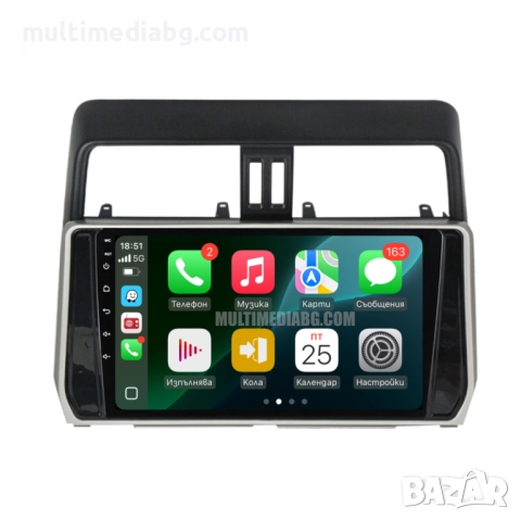 Toyota Land Cruiser Prado 150 2017-2022 Мултимедия Навигация Android