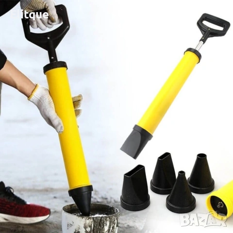 Ръчна помпа за цимент с 4 накрайника – за фугиране