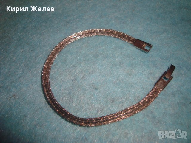 ПОСРЕБРЕНА ФЕШЪН АРТ ГРИВНА от БЛАГОРОДНА НЕРЪЖДАЕМА СТОМАНА ЗДРАВА ВИНТИДЖ ПЛЕТКА 25872