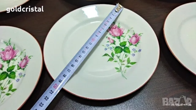 стар български порцелан чинии , снимка 2 - Антикварни и старинни предмети - 48922863