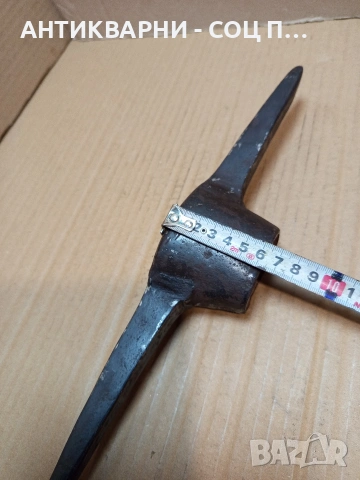 Соц Стара Ръчно Кована Кирка 1.100кг. НОМЕР 644., снимка 11 - Антикварни и старинни предмети - 53446045