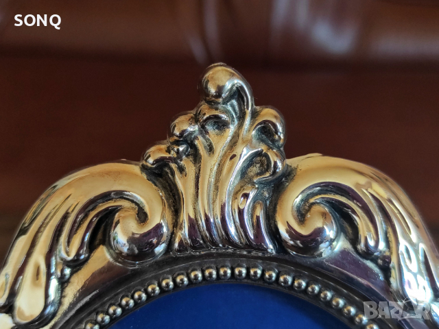 Уникално Красив Посребрен Комплект Рамка За  Снимка И Кутия За Бижута, снимка 3 - Антикварни и старинни предмети - 36363605