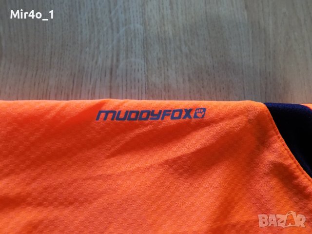 вело джърси muddyfox елек тениска екип блуза шосейно колоездене мъжко оранжево оригинално XS, снимка 4 - Спортни дрехи, екипи - 41805534