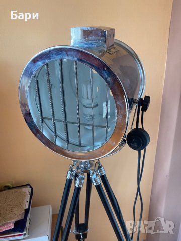 Наземна лампа на дървен статив,тринога,трипод, снимка 9 - Други ценни предмети - 39645299