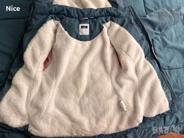 подплатена парка с качулка от марката Okaidi, снимка 6 - Детски якета и елеци - 53163086