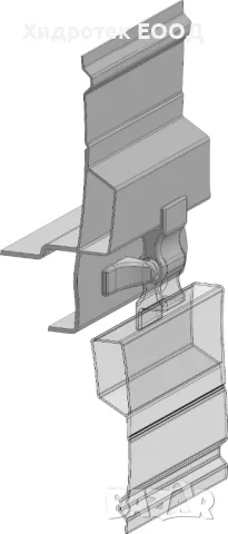 Панта с щифт тип Е за метален капак, снимка 3 - Части - 47770136